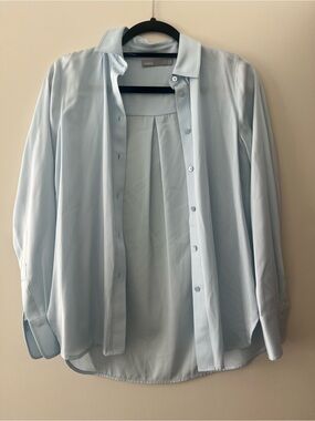 Vince Pale Blue Button-Up Shirt